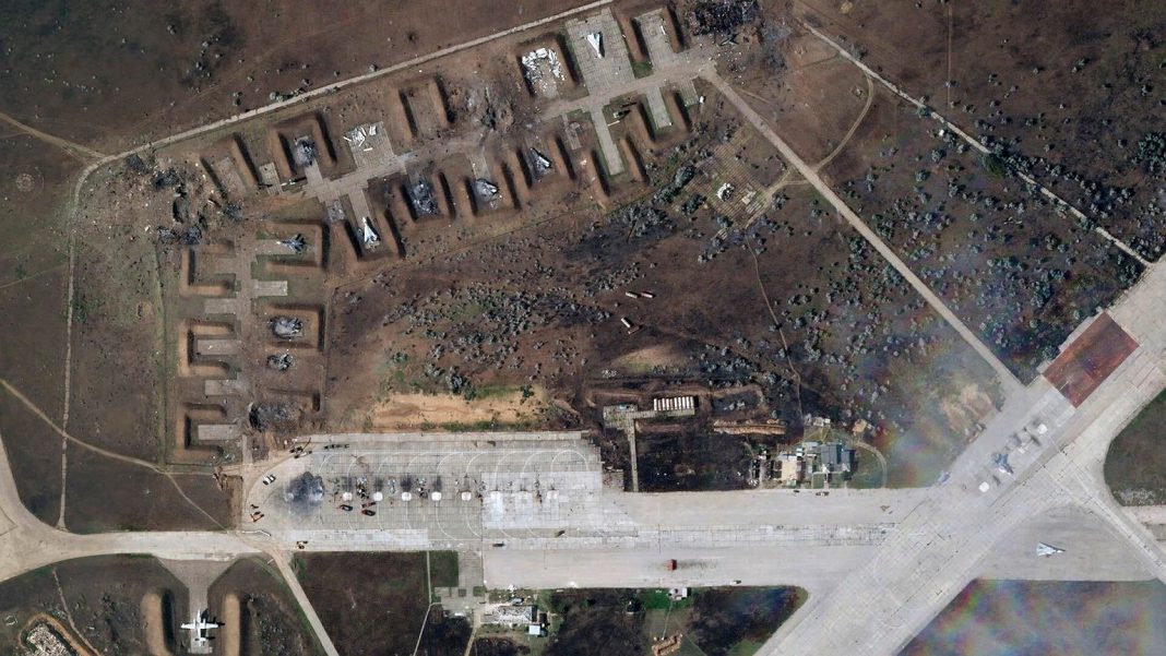  Російське «без втрат» означає «від ескадрильї має щось залишитися».  Світлини демонструють масштаби катастрофи в Саках
