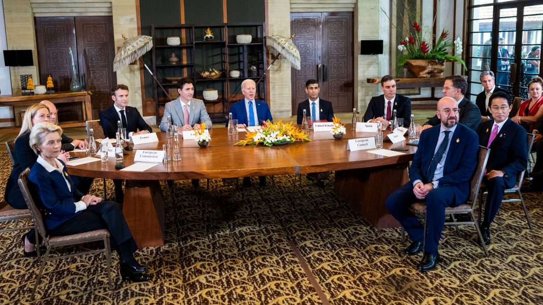  Більшість членів G20 засудили вторгнення Росії в Україну.  У документі не повідомляється, хто вирвався
