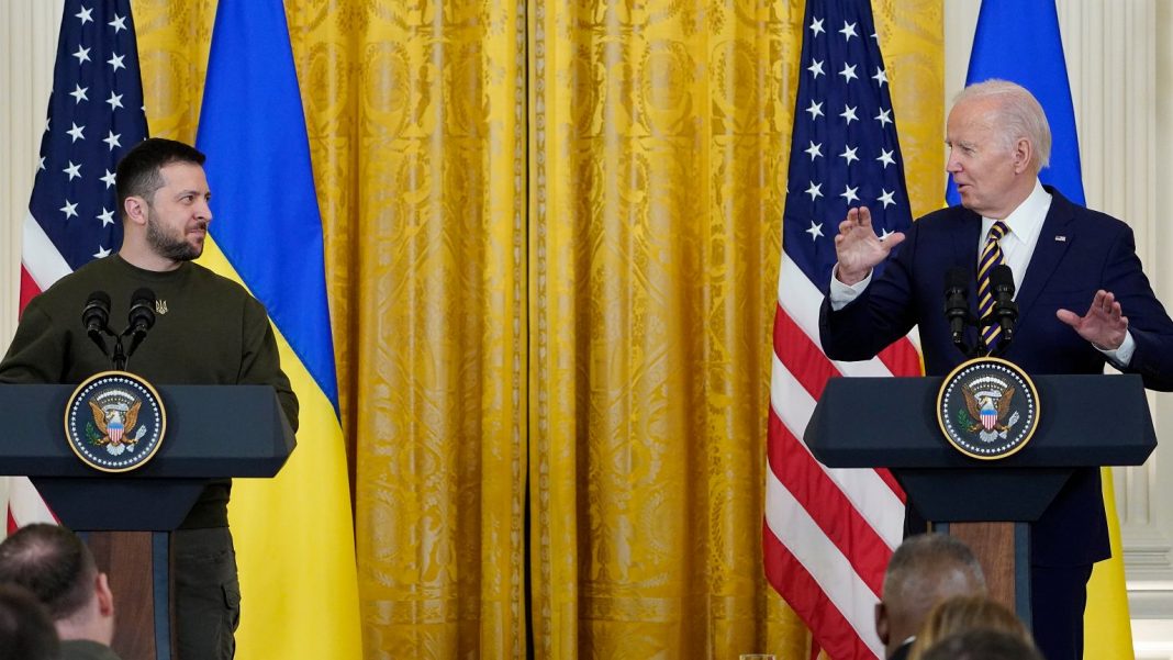  США.  Байден на конференції із Зєньським у Вашингтоні: Путін посилює агресію
