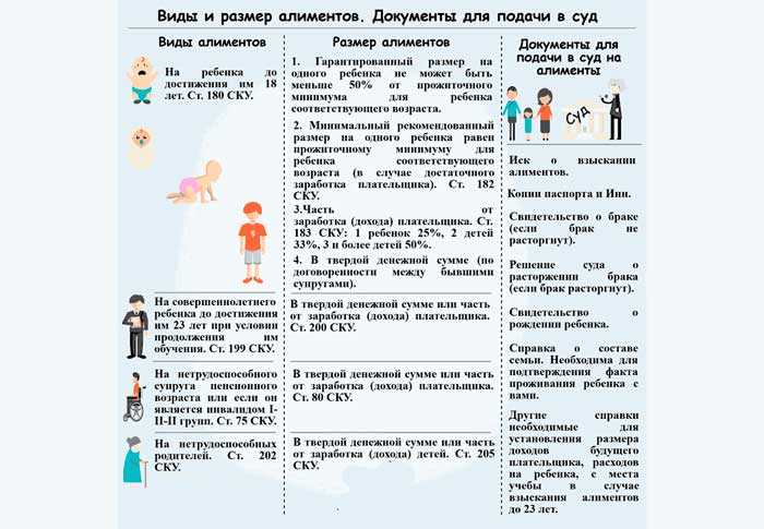 Размер Алиментов на ребенка в 2024 году в Украине - таблица